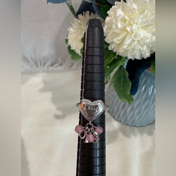 Christian Dior Heart Logo Ring | Size US 5 - Picture 9 of 16